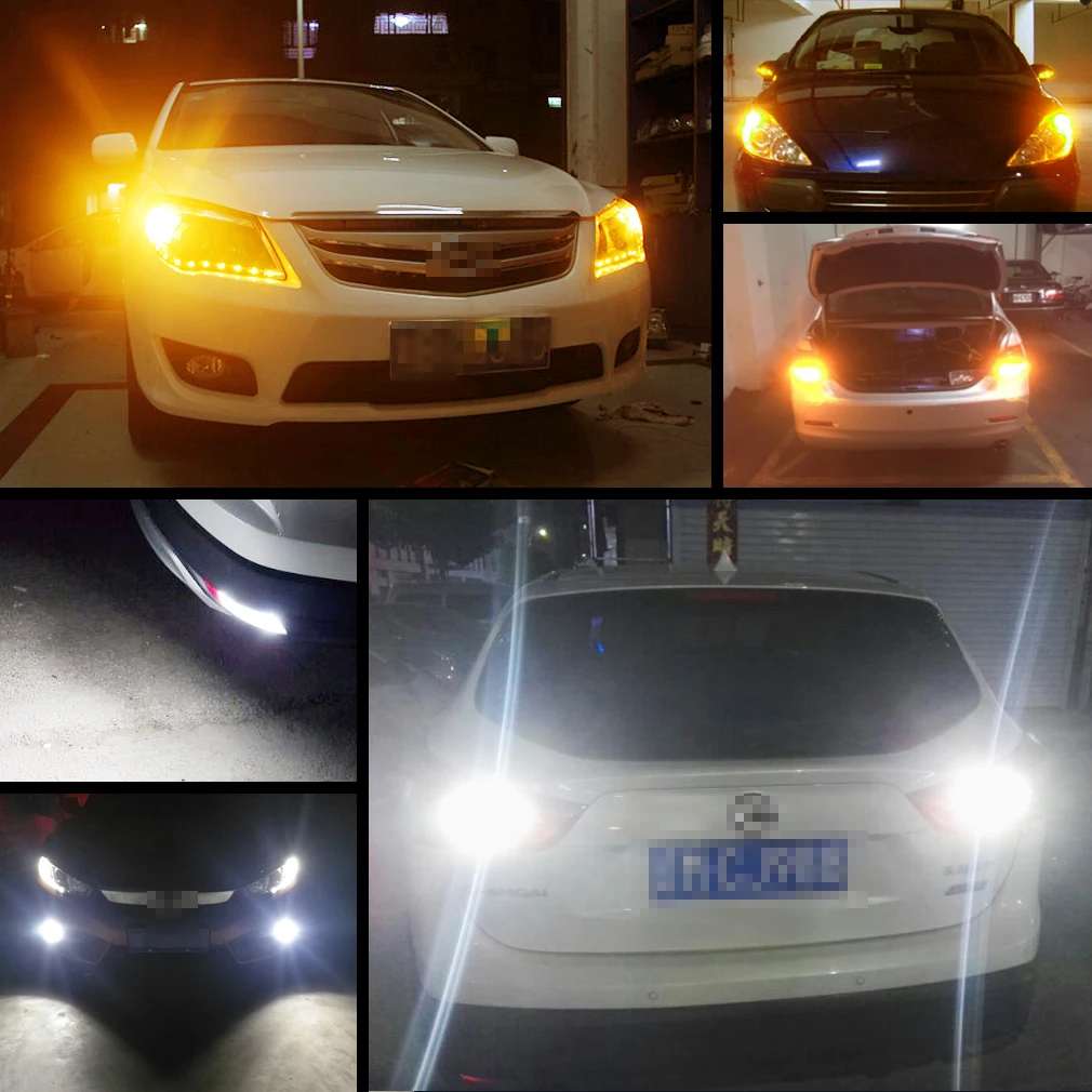 50W PY21W BAU15S LED P21W BA15S 8000LM T20 7440 W21W T25 3156 LED  R5W R10W 84SMD 2016 Ĩ  õ ڵ  12V 24V