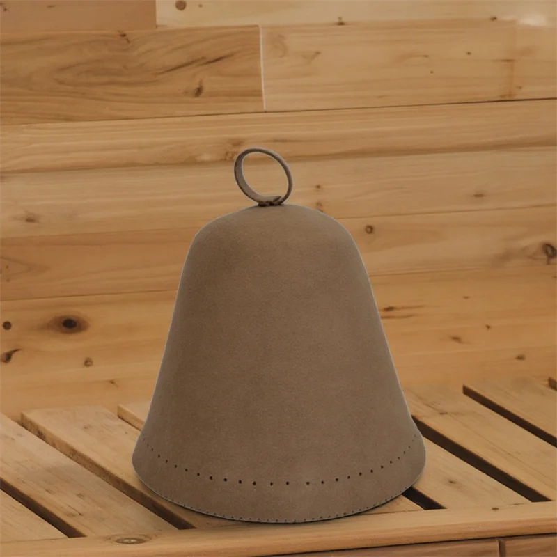 Handmade Premium Merino wool felt sauna hats Men and Women with a Seamless Design 2