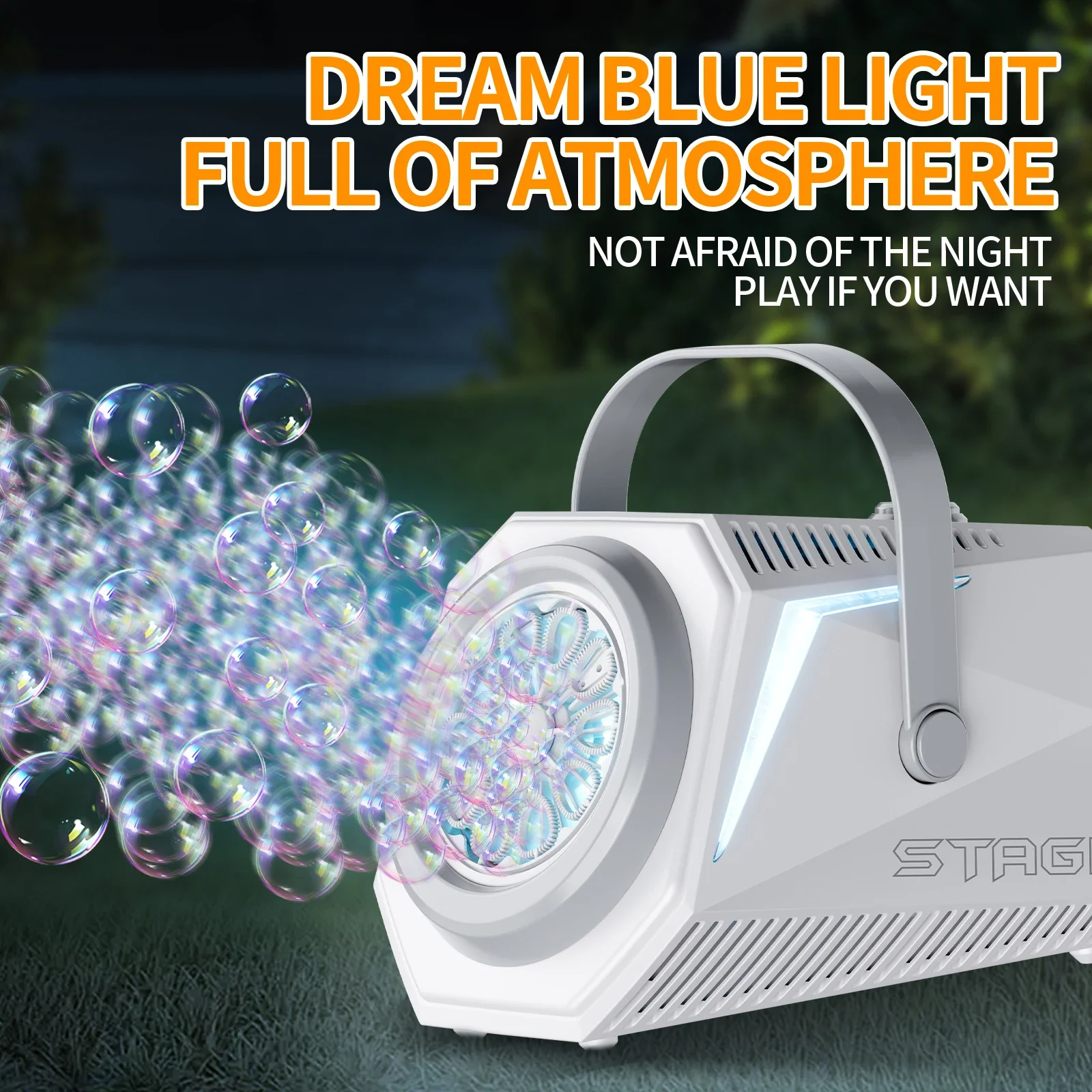 Bubbles Floor Automatic Bubbles Machine Pompero Blower for Wedding Stage Party Outdoor Garden Backyard Parent Child Activities