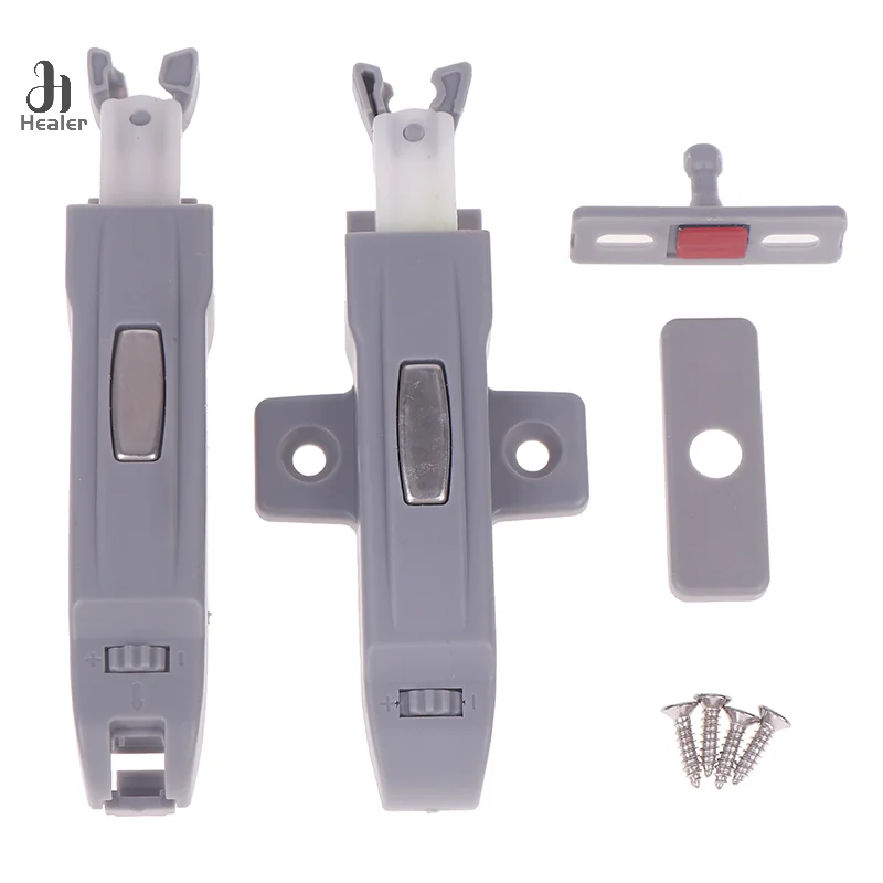 1 Pack Rebound Self Locking Device,Push To Open Cabinet Catches,Adjustable Kitchen Buckel Locks,Cabinet Push Latches