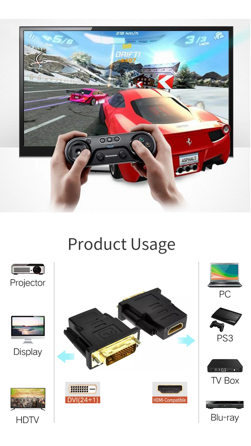 DVI to HDMI Adapter Image 2