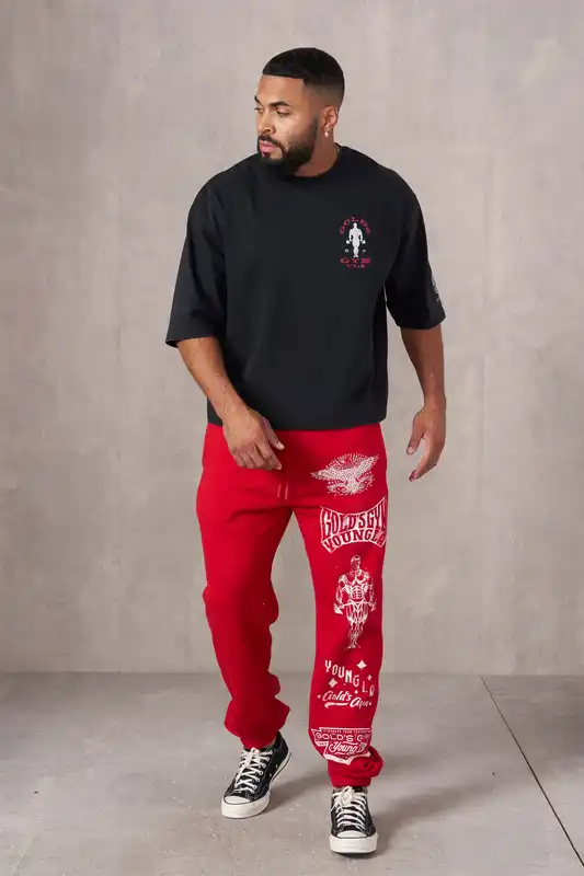 Summer new men's cotton T-shirt jogger sports fitness