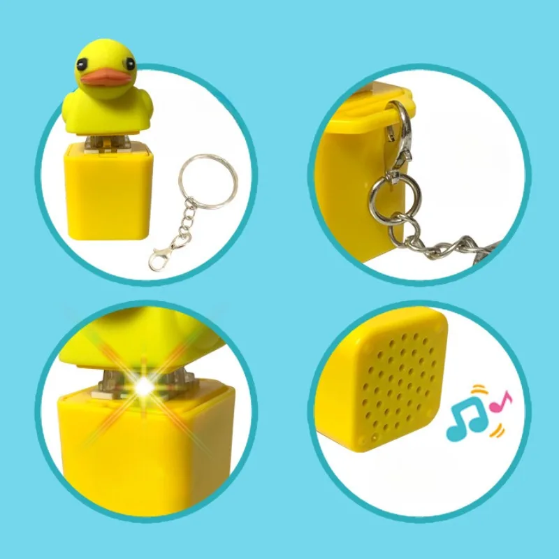 Quacky Duck Key Chain for Keyboards Sound Effects Stress Reliever Keycaps That Quack Key Board Clicker Button Sensory Toy fidget toy sensory fidget toy anti stress toy keychains key rings