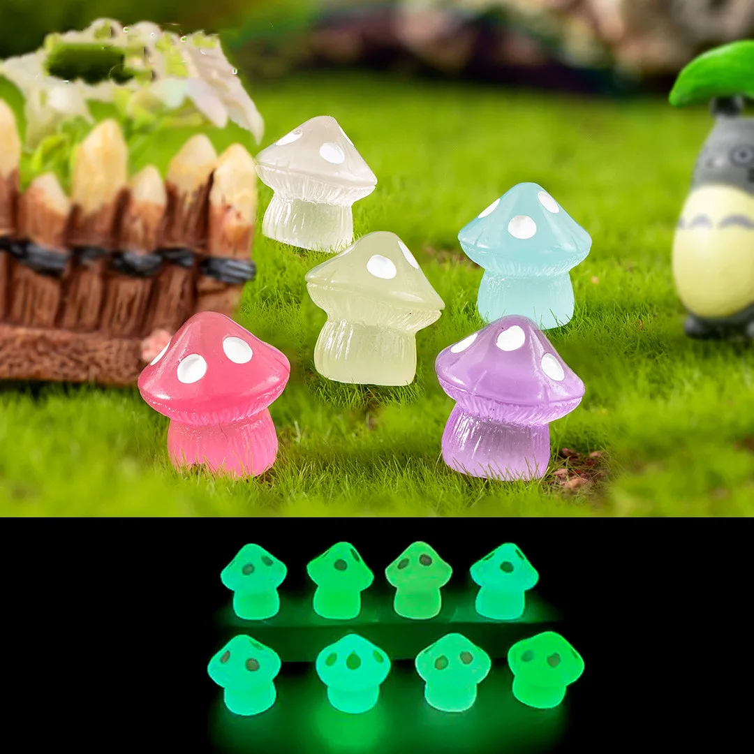 

8 шт., миниатюрные декоративные фигурки мини-грибов