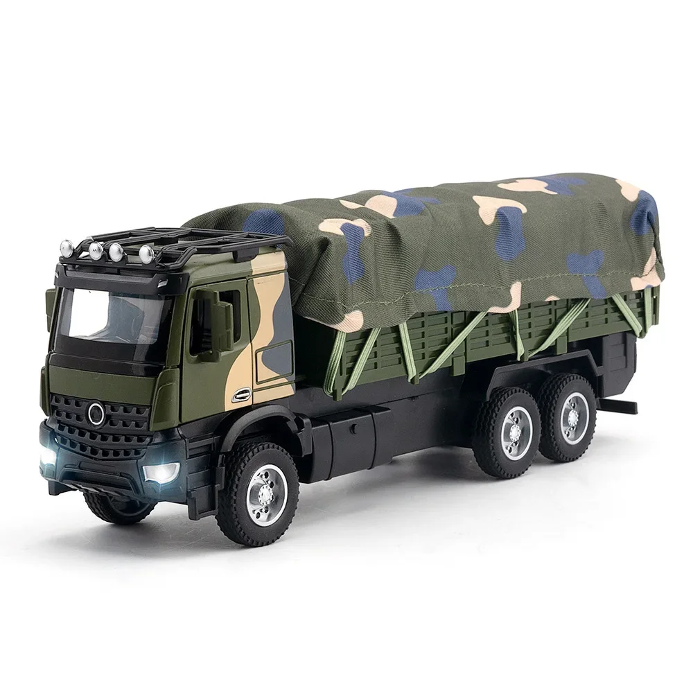 1:35 Military Transport Truck Toy Car Model Alloy Diecast 2 Doors