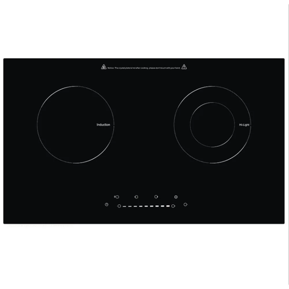 Embedded Double Induction Cooker Cooktop Stove Electric Cooker Ceramic Stove Household Kitchen Double Induction