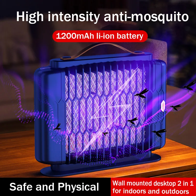 Electric Mosquito Killler Usa 6-8H Desktop Wall Mount Fly Swatter Outdoor Anti Mosquito Lamp Removals Mata Fly For Camping Home