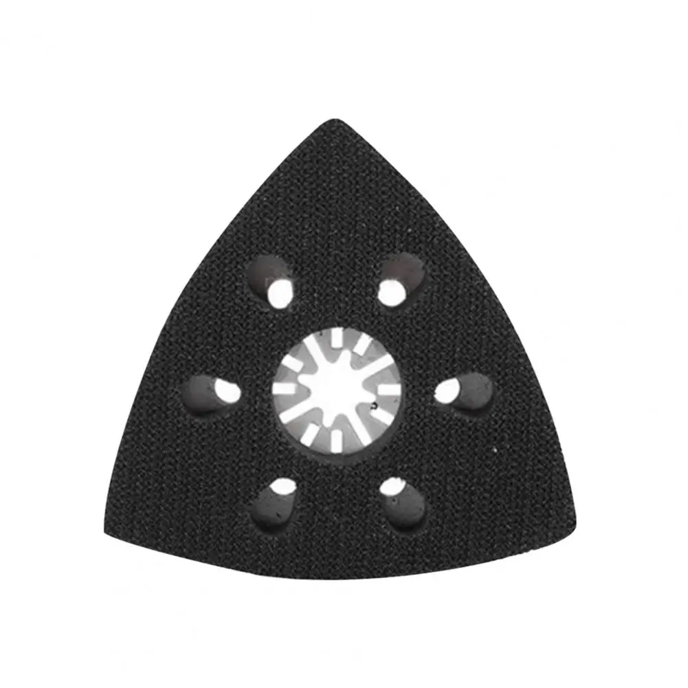 Woodworking Sanding Pad 90mm Sand Pad 6 Holes Sanding Pad Quick Release Universal Triangular Sand Saw Blade for Woodworking Multitool Sanding