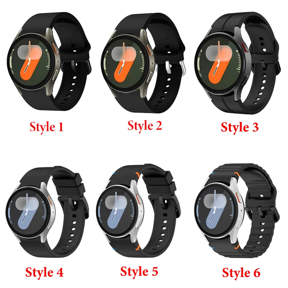 Premium Silicone Sports Watch Strap - No Gap Design, Universal Fit