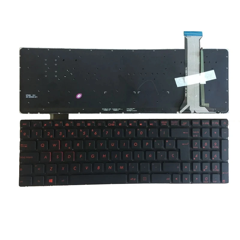 

Клавиатура с испанской подсветкой для ноутбука ASUS GL552 GL552VL GL552J GL552JX GL552V GL552VW N552VW N552VX G771JM G771JW SP Red