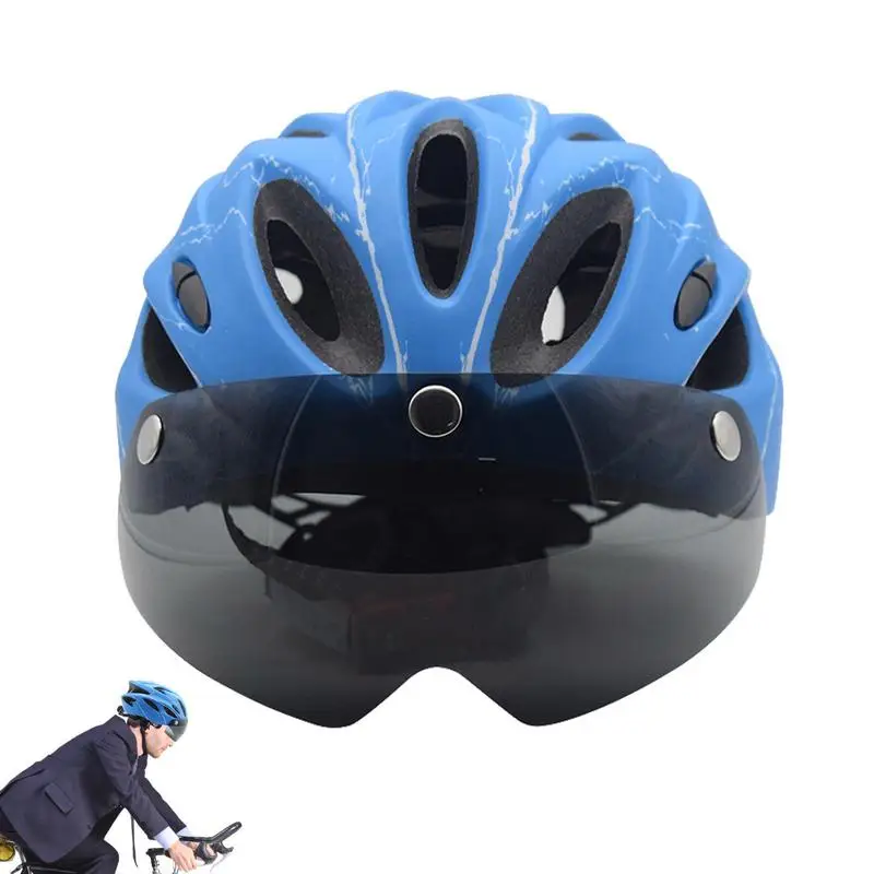 

Adjustable Adult Bike Helmets Adult Helmets With Detachable Magnetic Goggles Motorcycle Bicycle Helmets With Detachable Magnetic