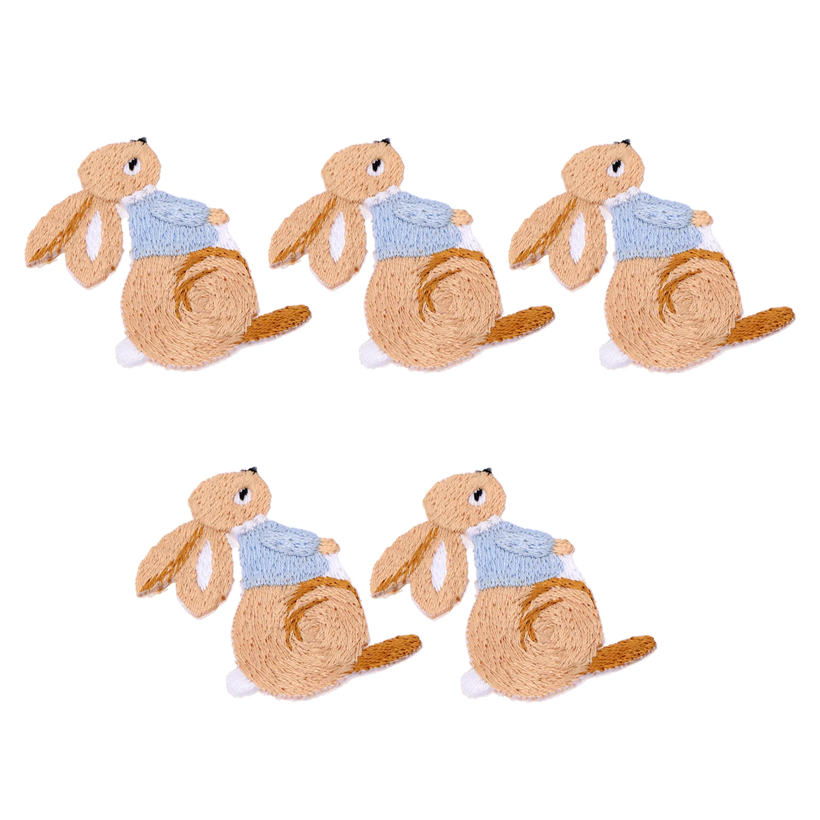 Applique Bunny Cloth Patch Rabbit Embroidered Clothes Decor Diy Badges Needlecraft Decorative Repair Handmade Accessories