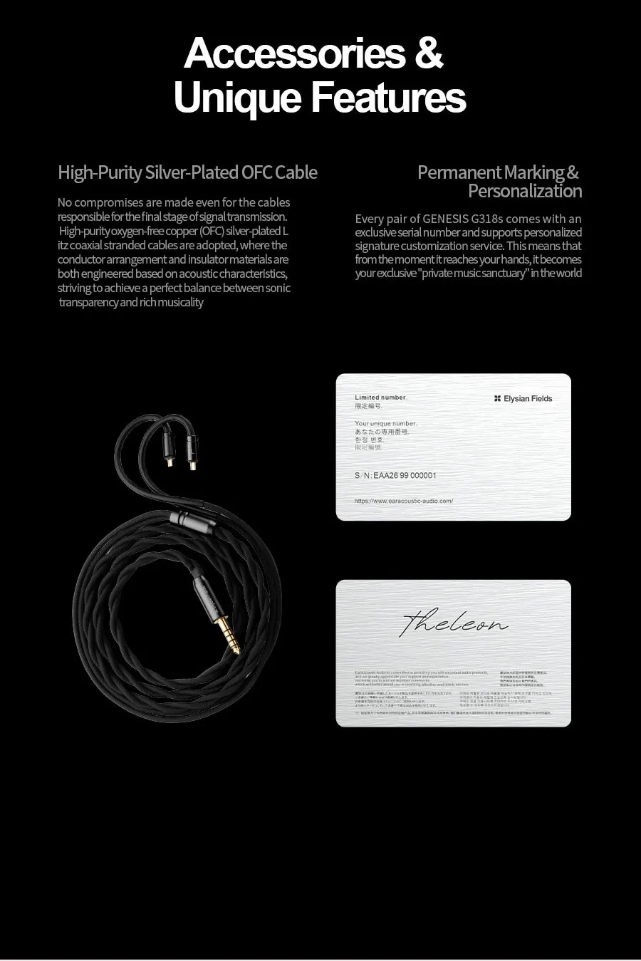 EarAcoustic Audio GENESIS G318s 8.3mm Tesla Driver IEM