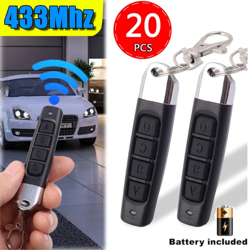 433Mhz Wireless Remote Control Auto Copy Controller Wireless Transmitter Switch Telescopic Door Garage Door Transmitter Switch