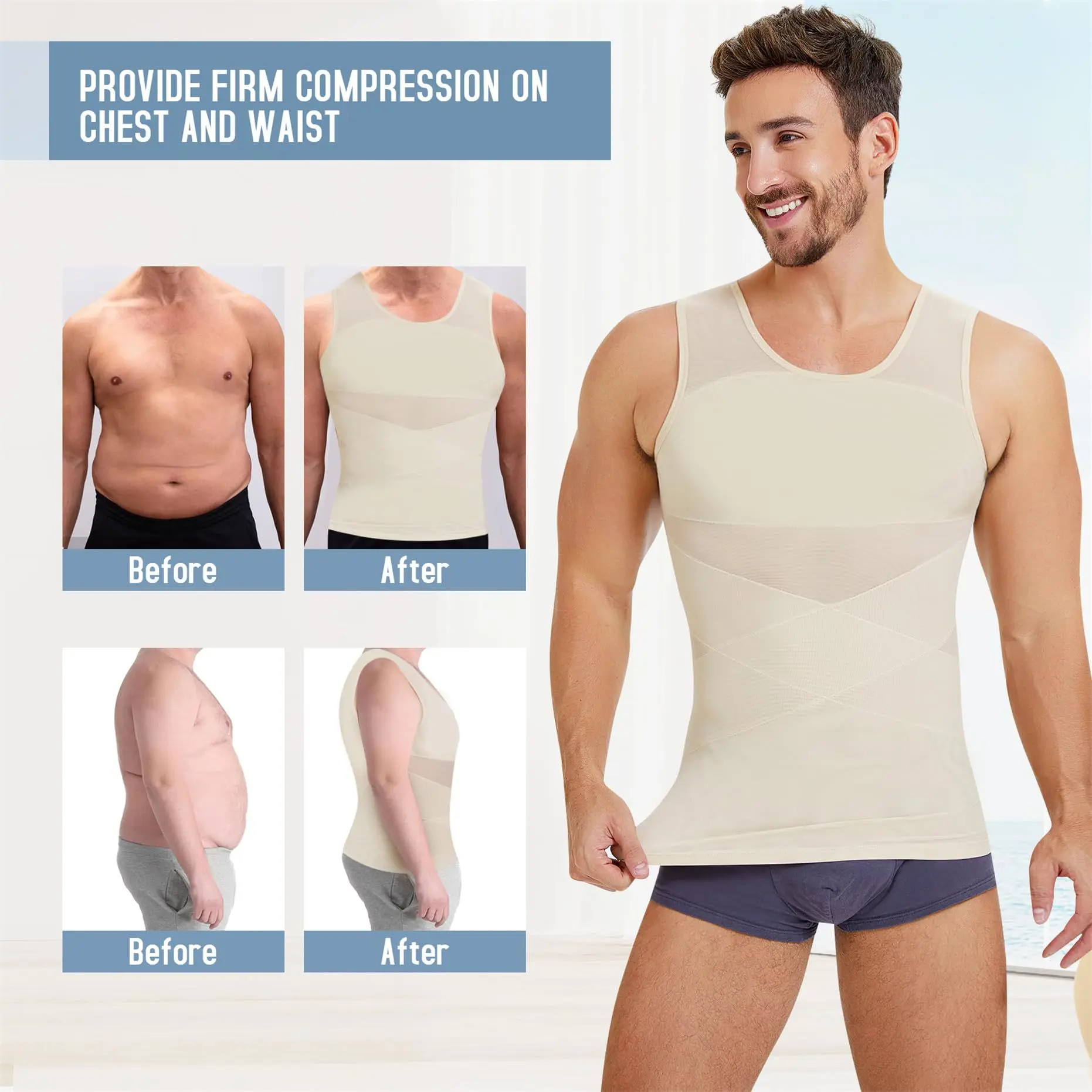 Men Bodysuit Breathable Shapewear Slimming Vest Corset Man Mesh Body Shaper Compression Undershirt Girdle Sleepwear Man Clothes 16 S70db69eedd86451caaea81b81a6c569eN