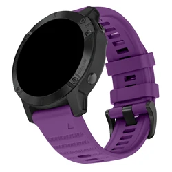 Enhanced Silicone Quick Fit Watch Band - 22mm/26mm - QuickFit 22mm (Purple)