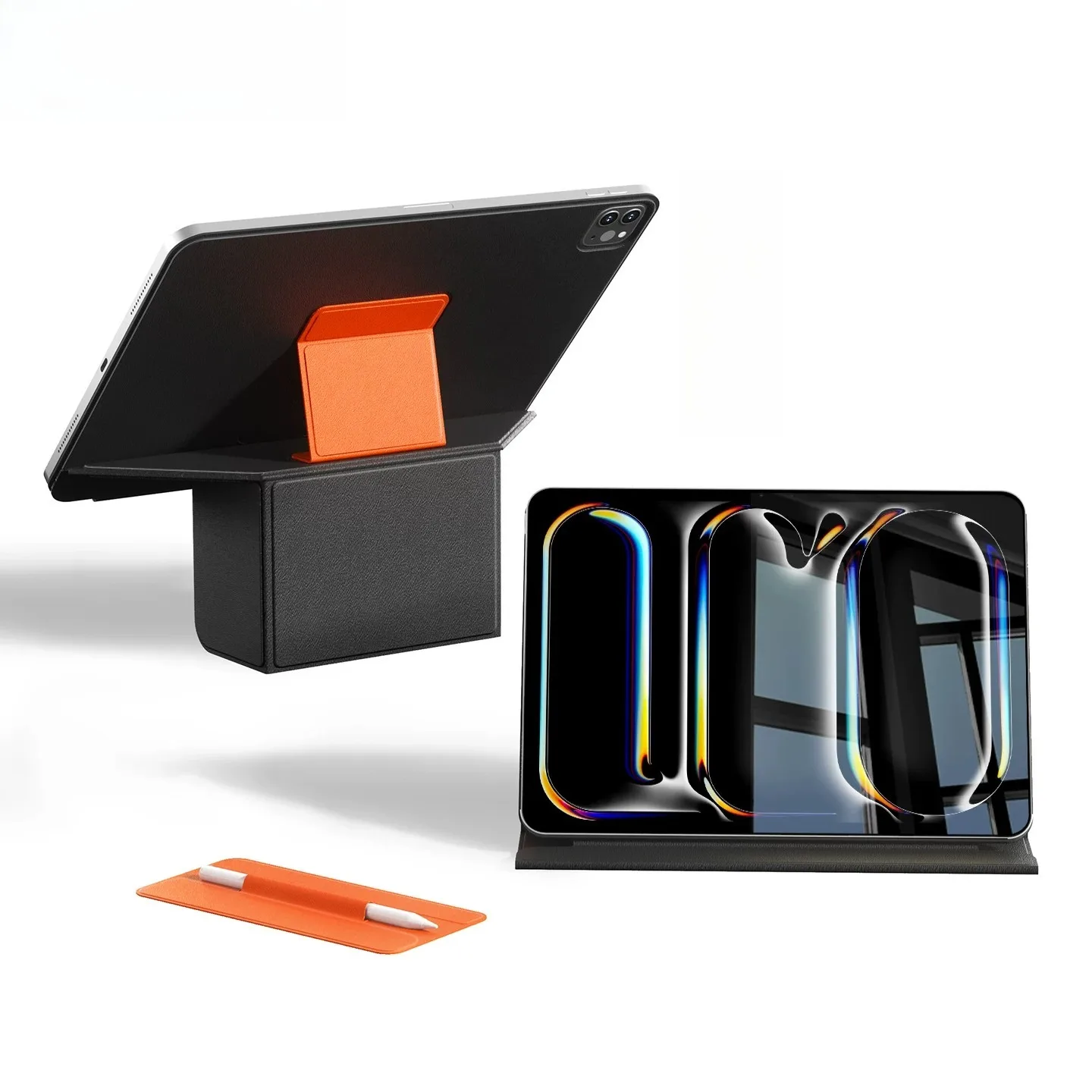 RBP Color Block Magnetic Floating iPad Case with Support Cover