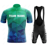 2024 Custom Team Name Bike Uniform Men Summer Cycling Jersey Set Short Sleeve Bicycle Cycling Clothing DIY Logo Maillot Ciclismo 1
