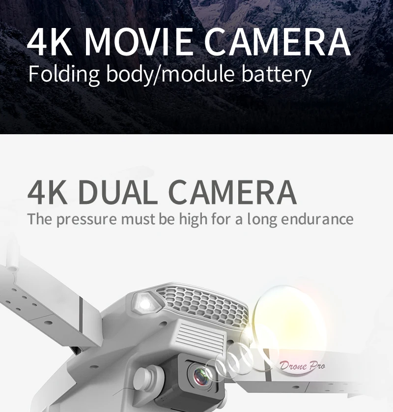 E88 Rc Mini Drone 4k Professional Hd Dual Camera Live Transmission Camera Wifi Fpv Mini Folding Quadcopter Toy Bo flying camera