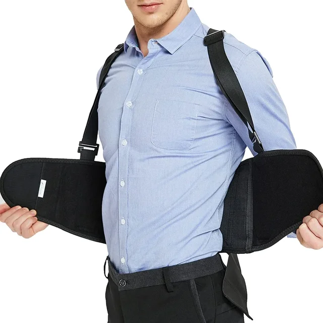1PCS Lumbar Back Support Belt for Men & Women - Lower Back Pain Relief & Heavy Lifting Support for Work, Warehouse, Moving 2