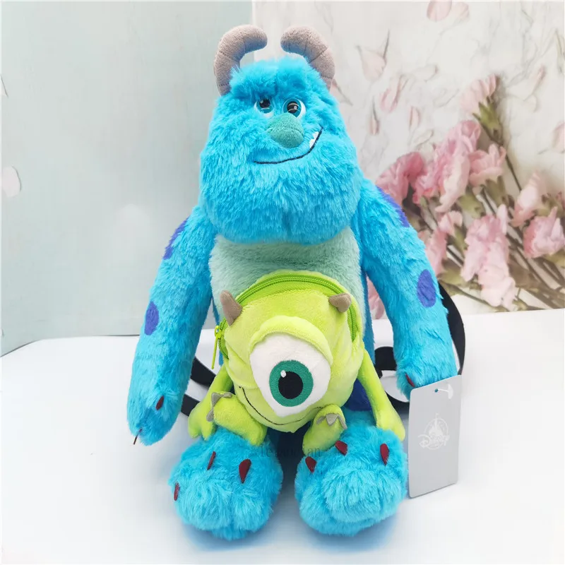 Disney-Mochila De Sully & Mike, de felpa, Monsters Inc. 20. Bolsa monedero - AliExpress