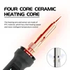 100W Electric Soldering Iron LCD Welding Tool Adjustable Temperature Ceramic Heater Soldering Iron Head Pencil Tips Repair Tools 5