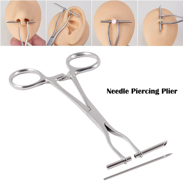 Piercing Clamp Tool Surgical Steel Body Piercing Pliers Dermal Anchor  Hemostat Forceps Punchers Setpum Ear Belly Lip Tool Kit - AliExpress