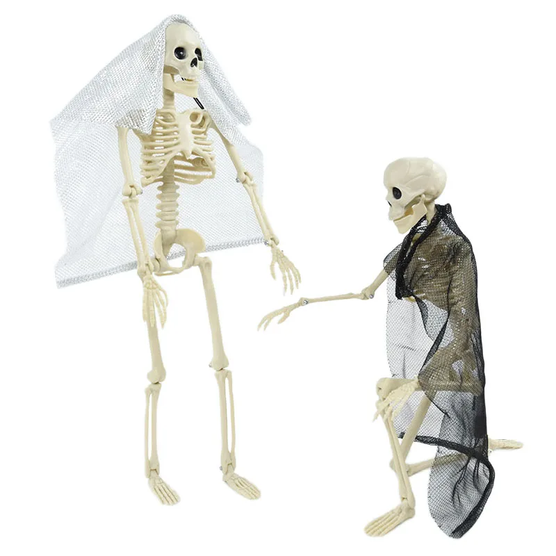Couleur crâne de 29cm Décor d'halloween Simulation squelette humain os