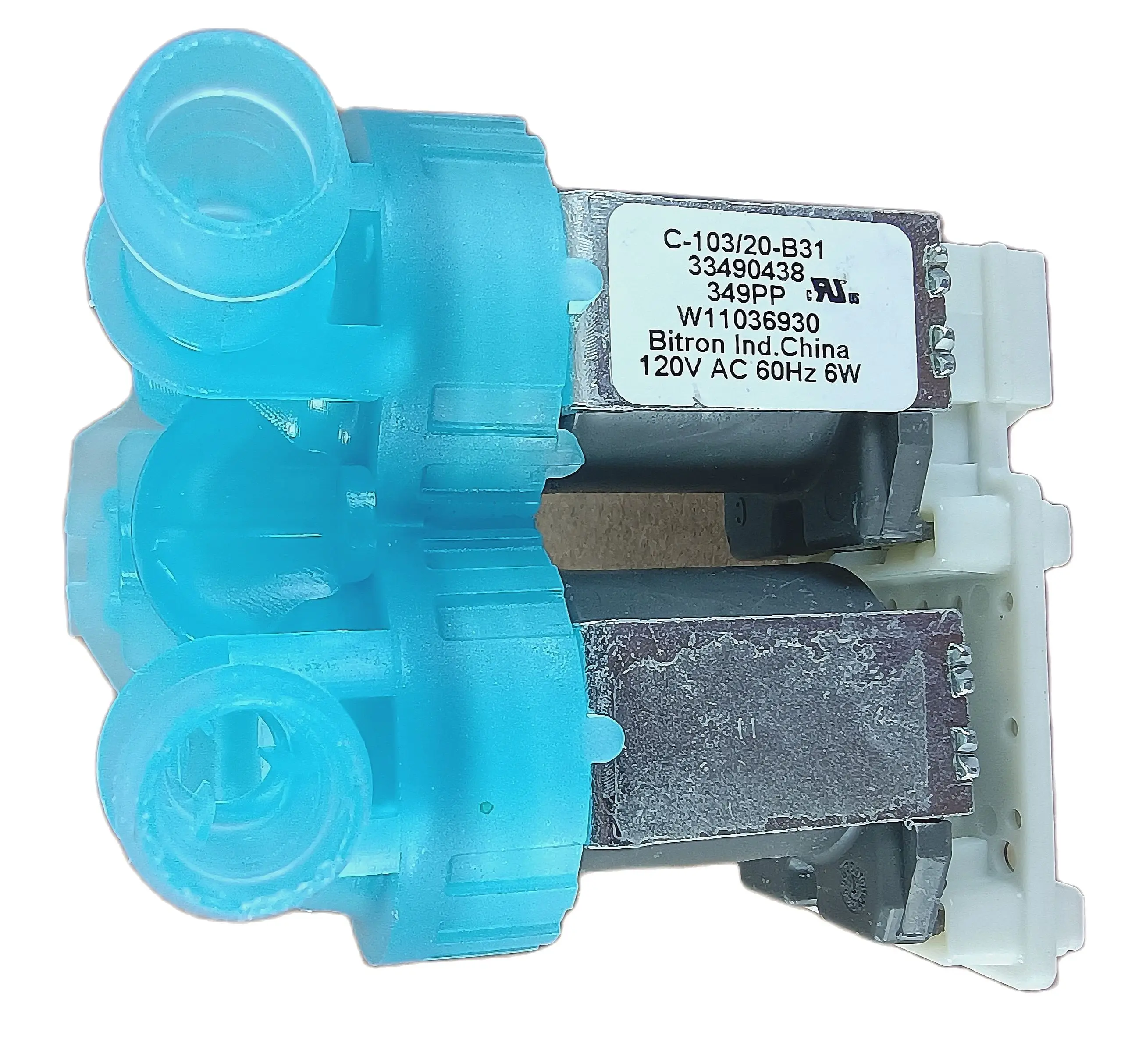 W11104751 W11036930 WHIRLPOOL WASHING MACHINE WATER INLET VALVE W11316256 Washing Machine Water Valve Replaces 4929298