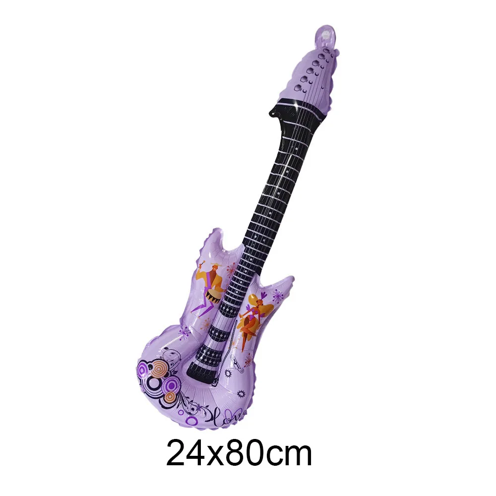 14 Pack Inflatable Microphones - Neon Color Blow Up Rock Star Props For Parties & Concerts
