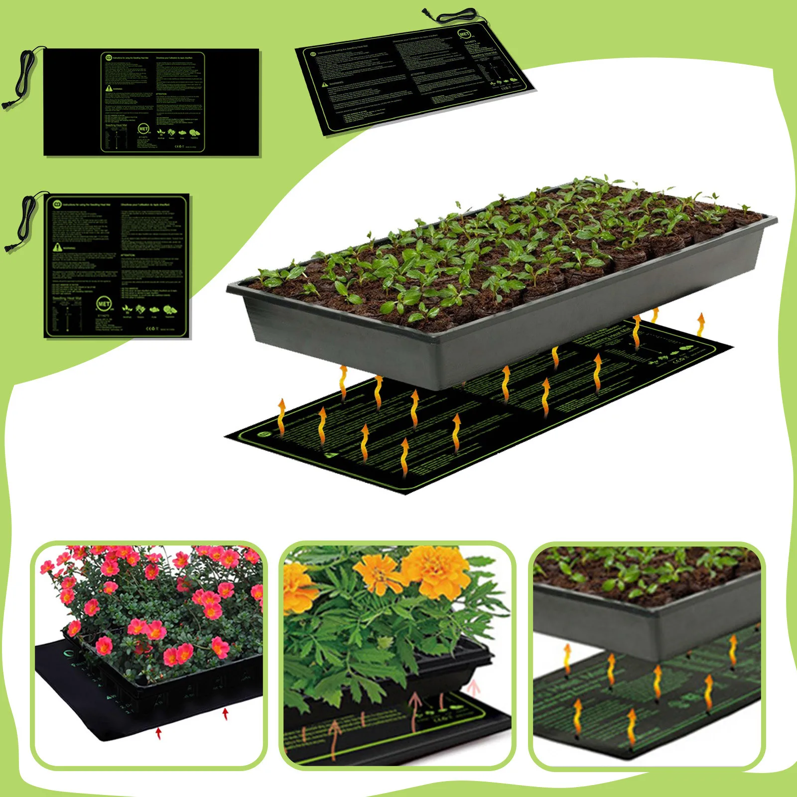 Plant Heating Pad Seedling Heating Pad Seed Germination And Growth Pad