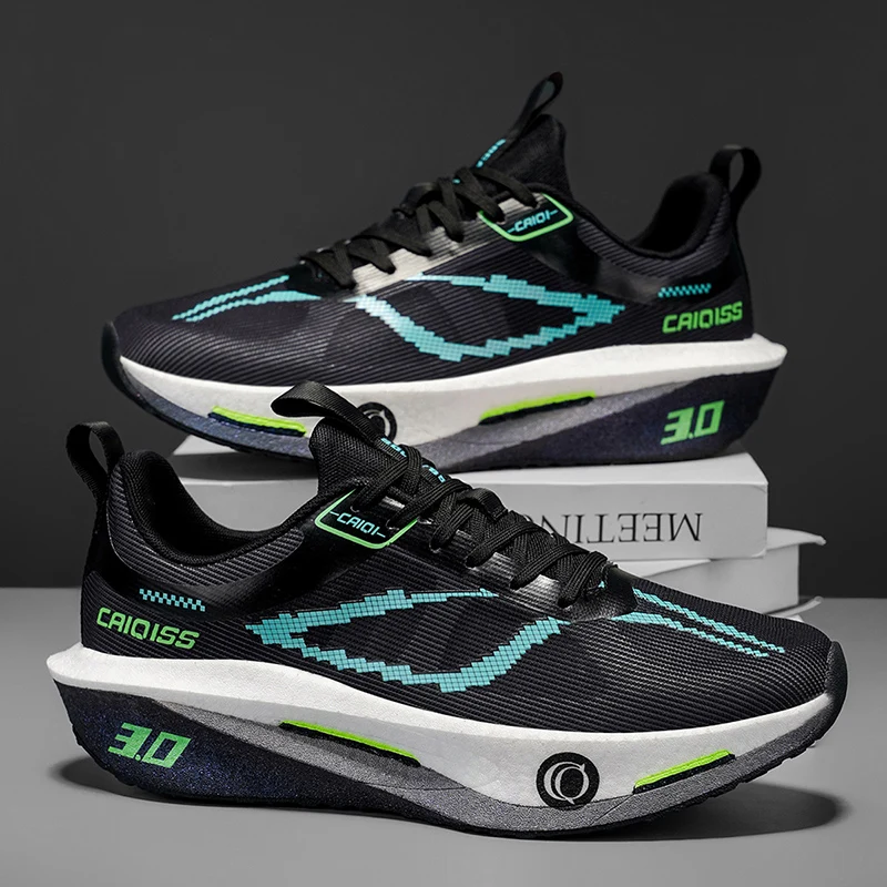 Men's Low-Top Sneakers with Breathable Arch Support and Stability Technology, Lace-Up Running Shoes, All-Season Casual Shoes, Suitable for Men (Wide Version Available) - Ideal for Gym, Jogging, and Walking, Lace-Up Closure, Comfortable and Safe, High-Quality Men's Shoes