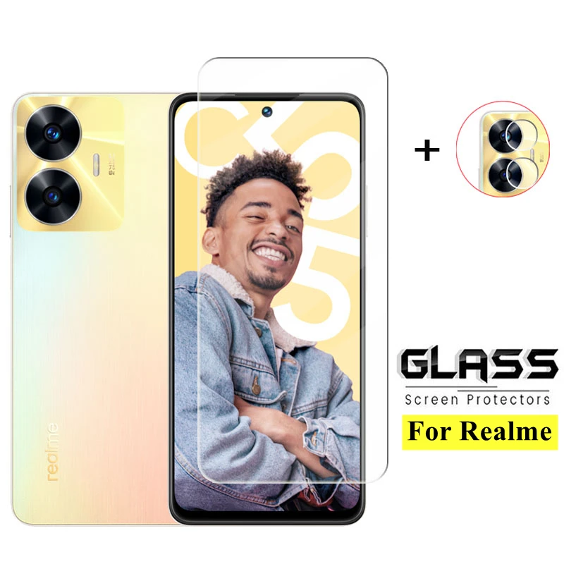 

Full Gule Glass For Realme C55 Tempered Glass For Realme C55 Screen Protector Protective Phone Lens Film Realme C55