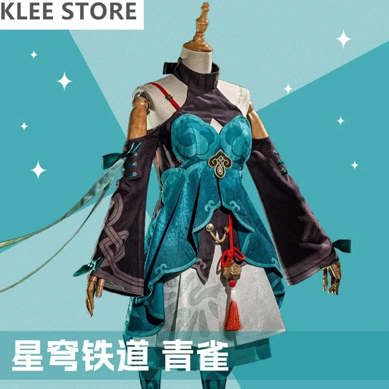 

New Game Honkai: Star Rail Qingque Game Suit Sexy Dress Cosplay Costume Halloween Carnival Party Role Play Outfit Women XS-XXL