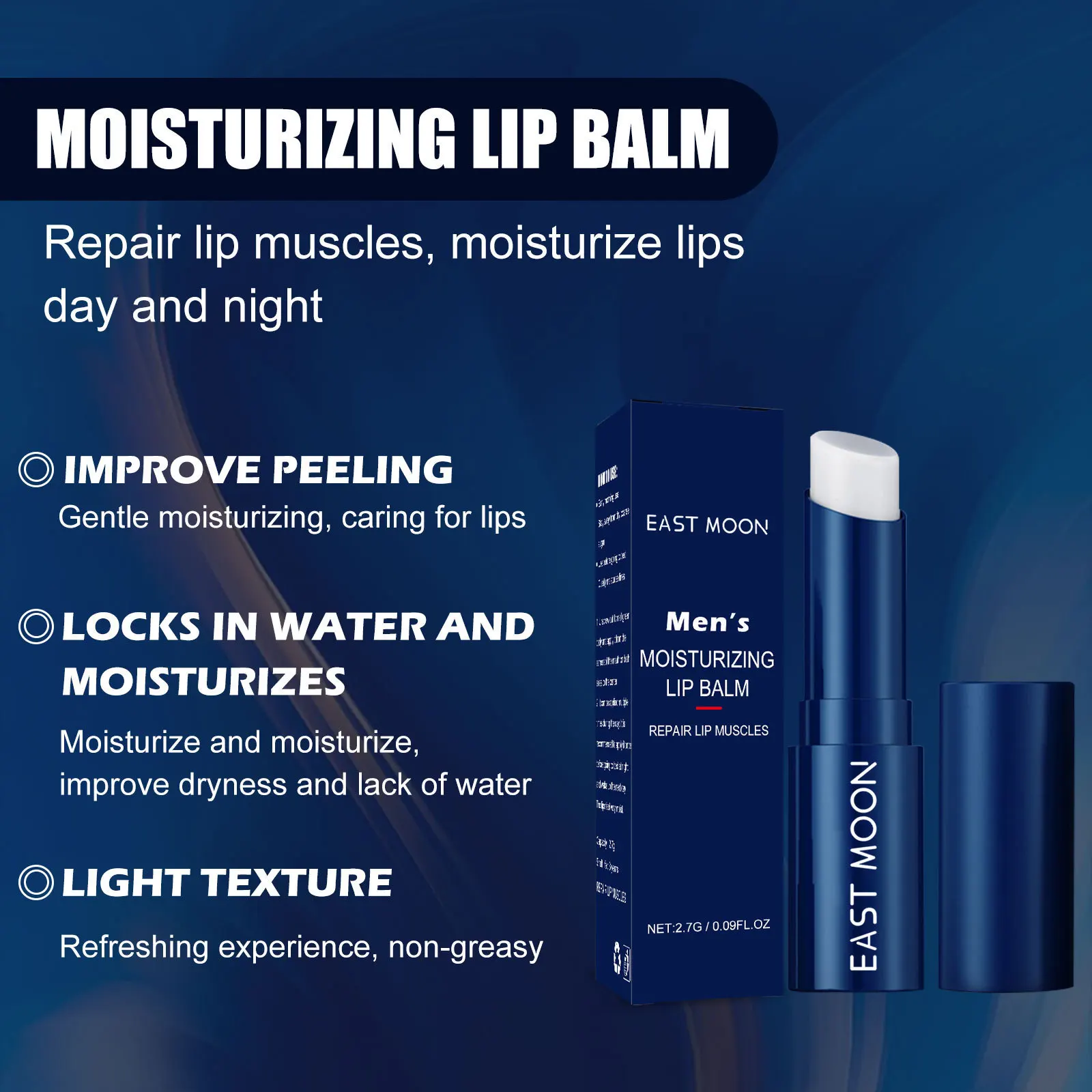 Men's Lip Balm, Exfoliating, Lip Protection, Anti-chapped Lips, Hydrating, Moisturizing, Lip Care