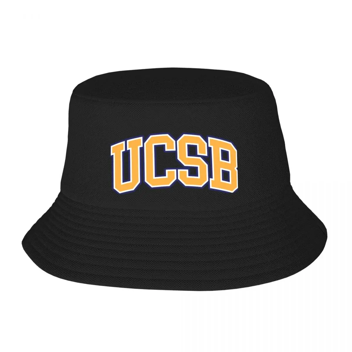

New ucsb - college font Bucket Hat Christmas Hat Golf Military Tactical Cap Cap Women's Men's