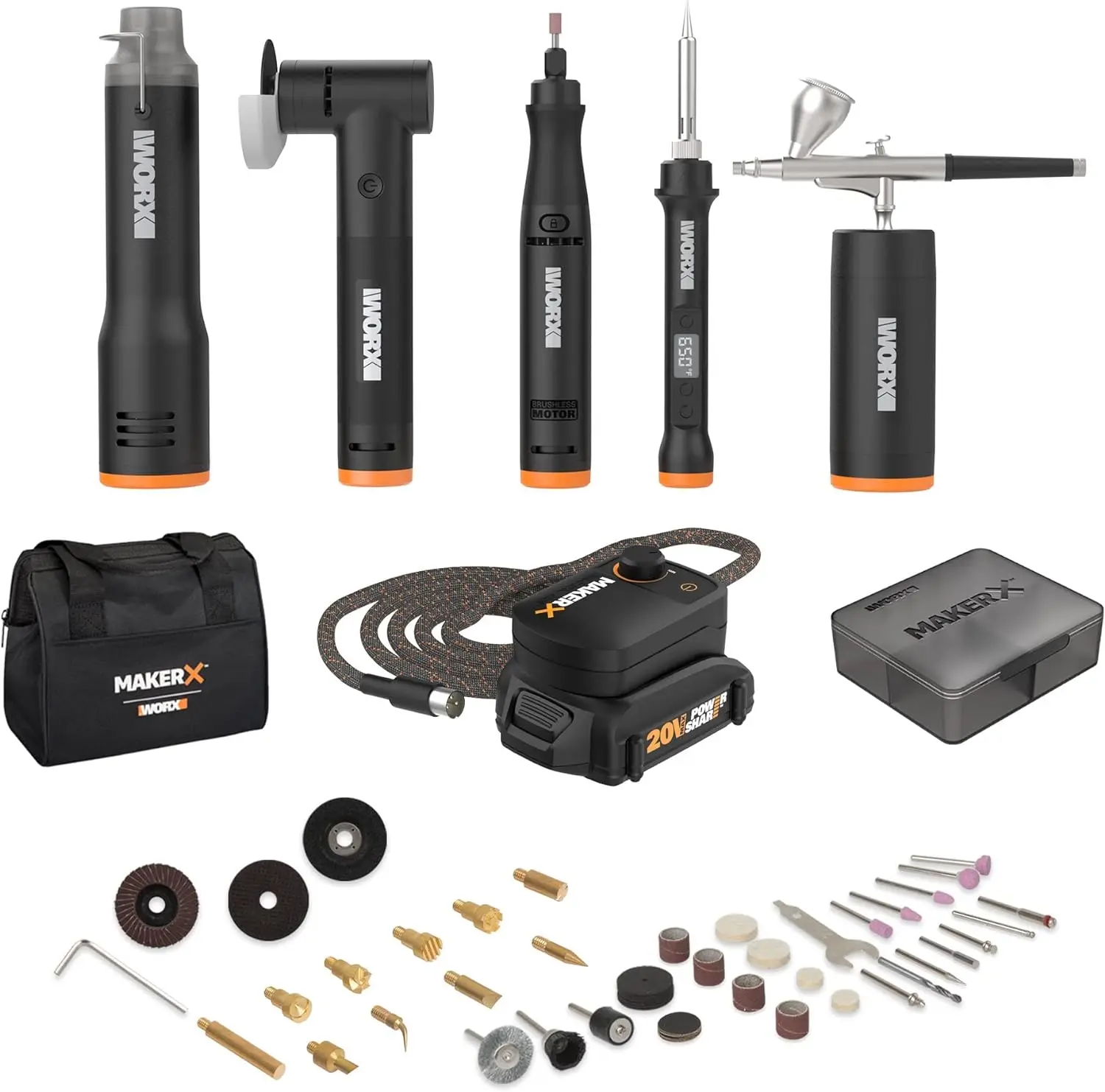 

Worx WX997L MAKERX Crafting Tool Deluxe Combo Kit