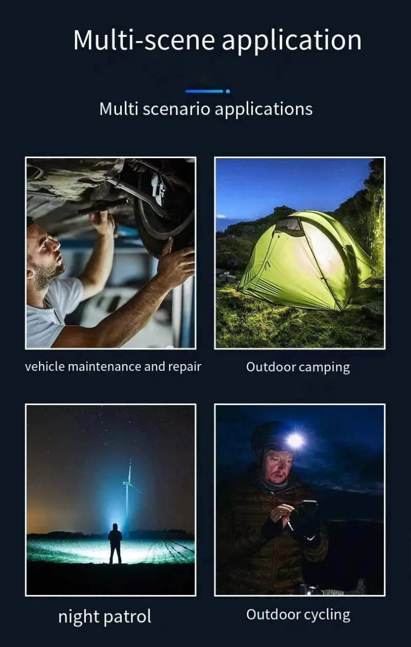 LED Flashlight Mini Flashlight LED Flashlights Mini LED Flashlight LED Torch Light Flashlight USB Charging Home Mini LED Strong Light Portable Rechargeable Multi Functional Ultra Long Battery Life