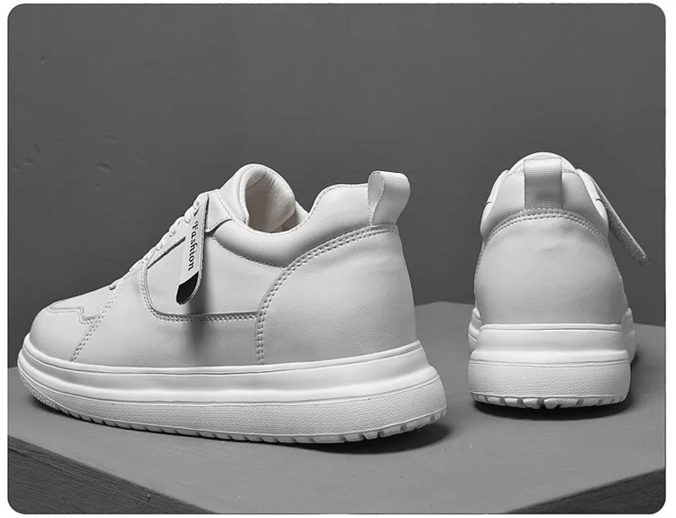 Männer Aufzug Höhe Erhöhen Schuhe Turnschuhe Schuhe für Männer 10 cm Sport Casual Unsichtbare Innere Erhöhung 8 cm Weiße Schuhe – Detail 15