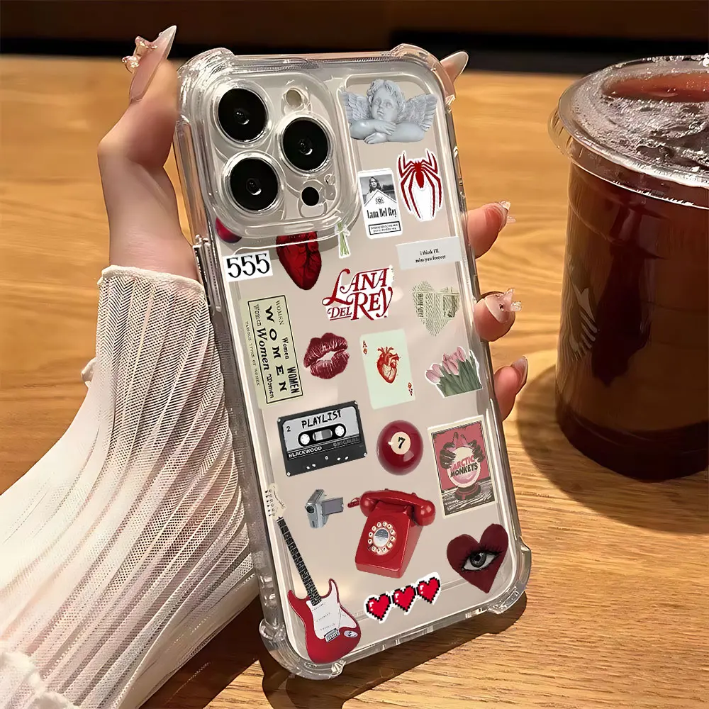 Lana Del Rey Anti-Fall Clear Phone Case