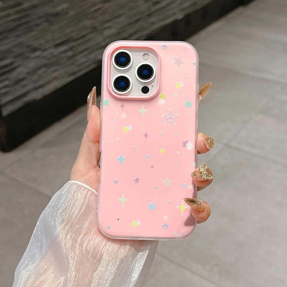 Vibrant Candy Star Phone Case - Lovely PC Cover