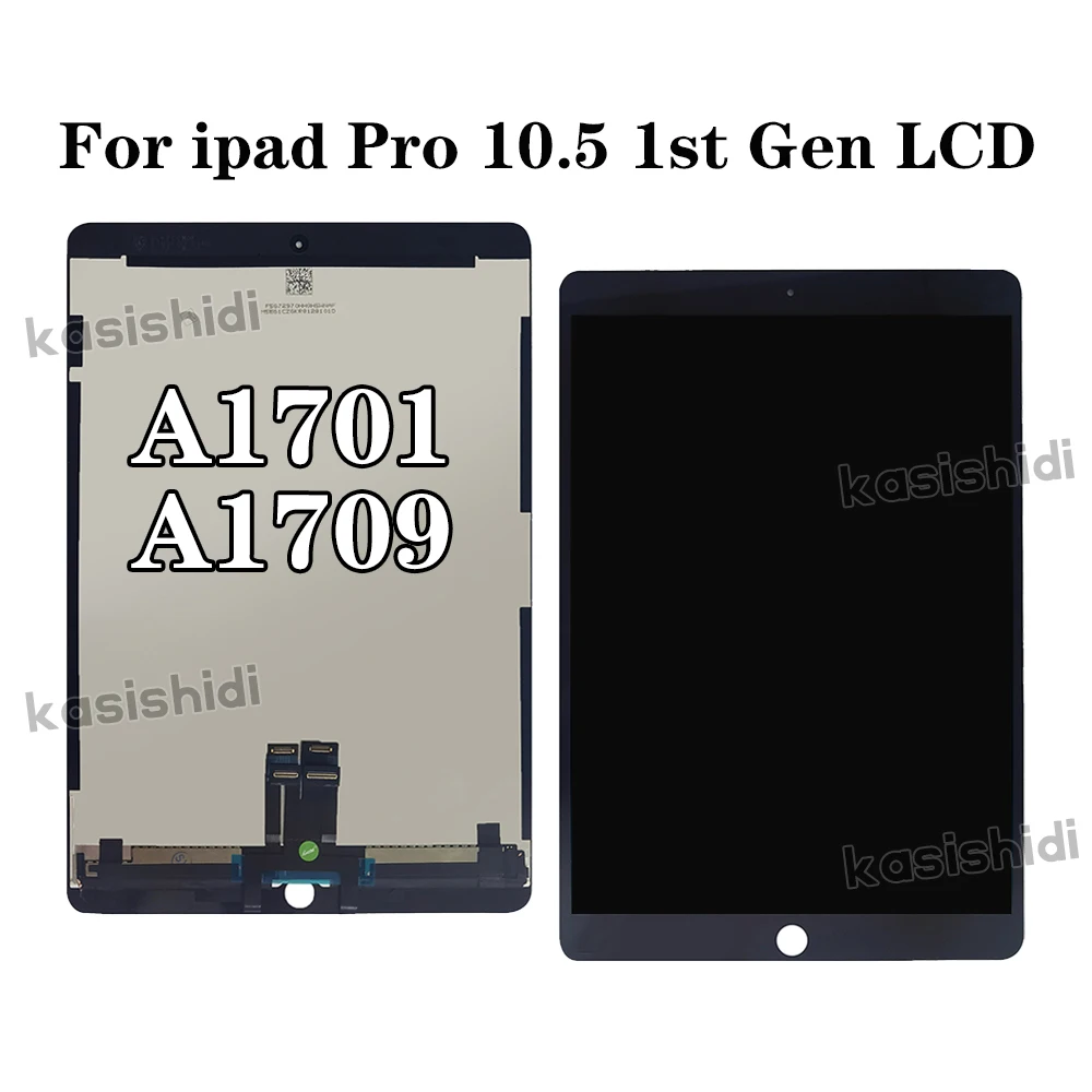 OLED LCD 디스플레이 터치 스크린 유리 디지타이저, 풀 어셈블리 교체 태블릿, 테스트 완료, 아이패드 프로 A1701 A1709 OEM, 10.5 인치