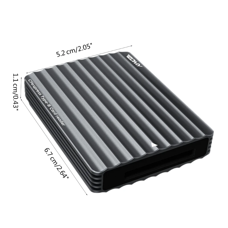 CFexpress TypBe 카드 리더기, USB3.1 Gen2(10Gbps) 카드 리더기 알루미늄 Dropship