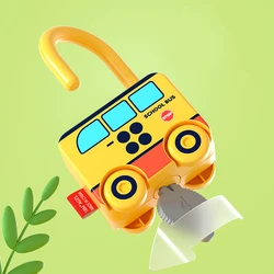 Montessori Lock Key Set Unlock the Fun of Learning Numbers Colors Educational Toys for Kids Ages 2-4 To Learning Wooden Toys