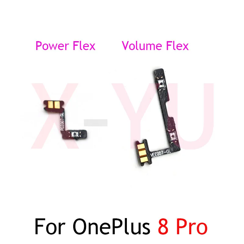 

10PCS For Oneplus 8T 8 Pro 1+8 1+8T Power On Off Switch Volume Side Button Flex Cable