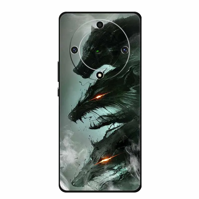 Stylish Painted Soft Silicone Back Cover for Honor X9a – Protective and Popular Coque