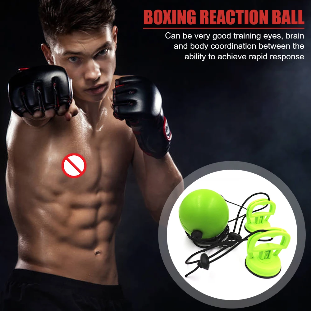 Suction Boxing Reflex Speed Ball Adult Muay Thai Hand Eye Training Fight Ball Trainers Force Core Training Tool