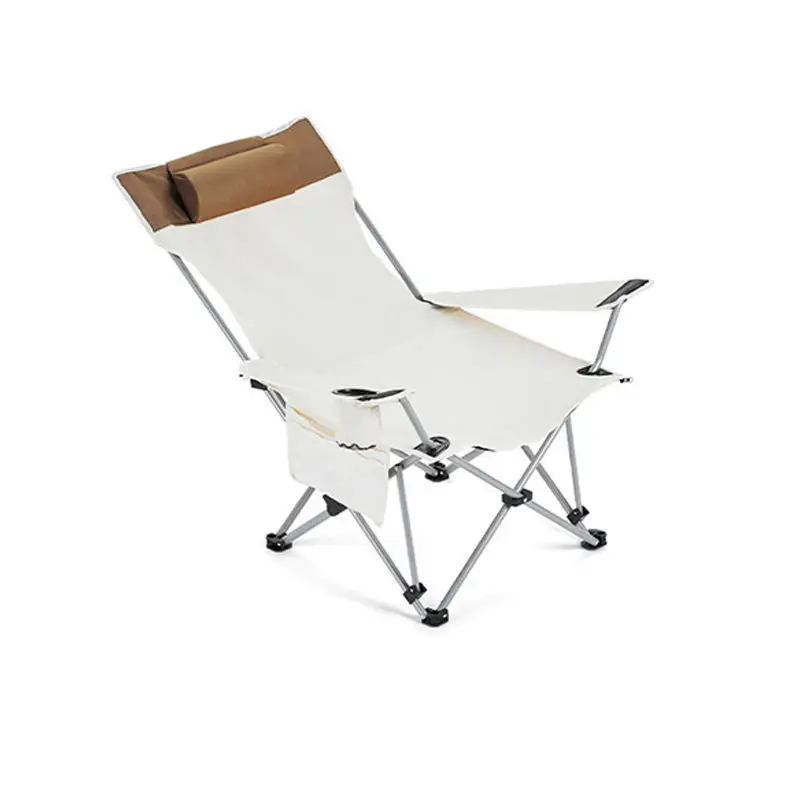 Outdoor Folding Recliner Portable Ultra-light Camping Chair Fishing Folding Stool Household Lunch Break Beach Chair