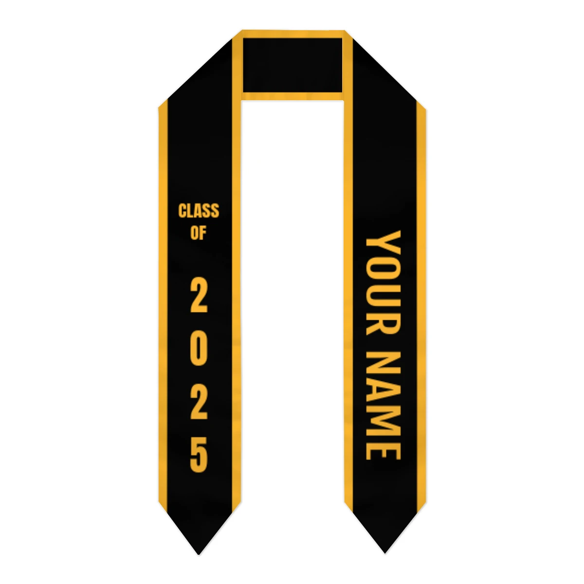 thumbnail image 2 of Plain Graduation Stole Class Of 2024, Graduation Sash, Classic End With Trim Unisex Adult 70 For Academic Commencements 2 of 14