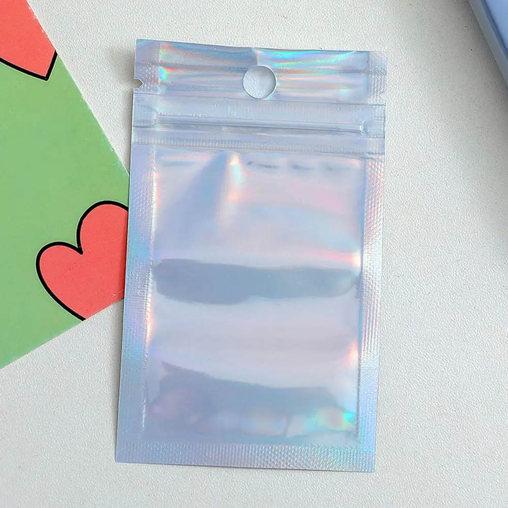 20/50PCS Self-Sealing Laser Small Plastic Bags For Jewelry Pouch With Clear  Display Window Jewelry Packaging Gift Storage Bag - AliExpress